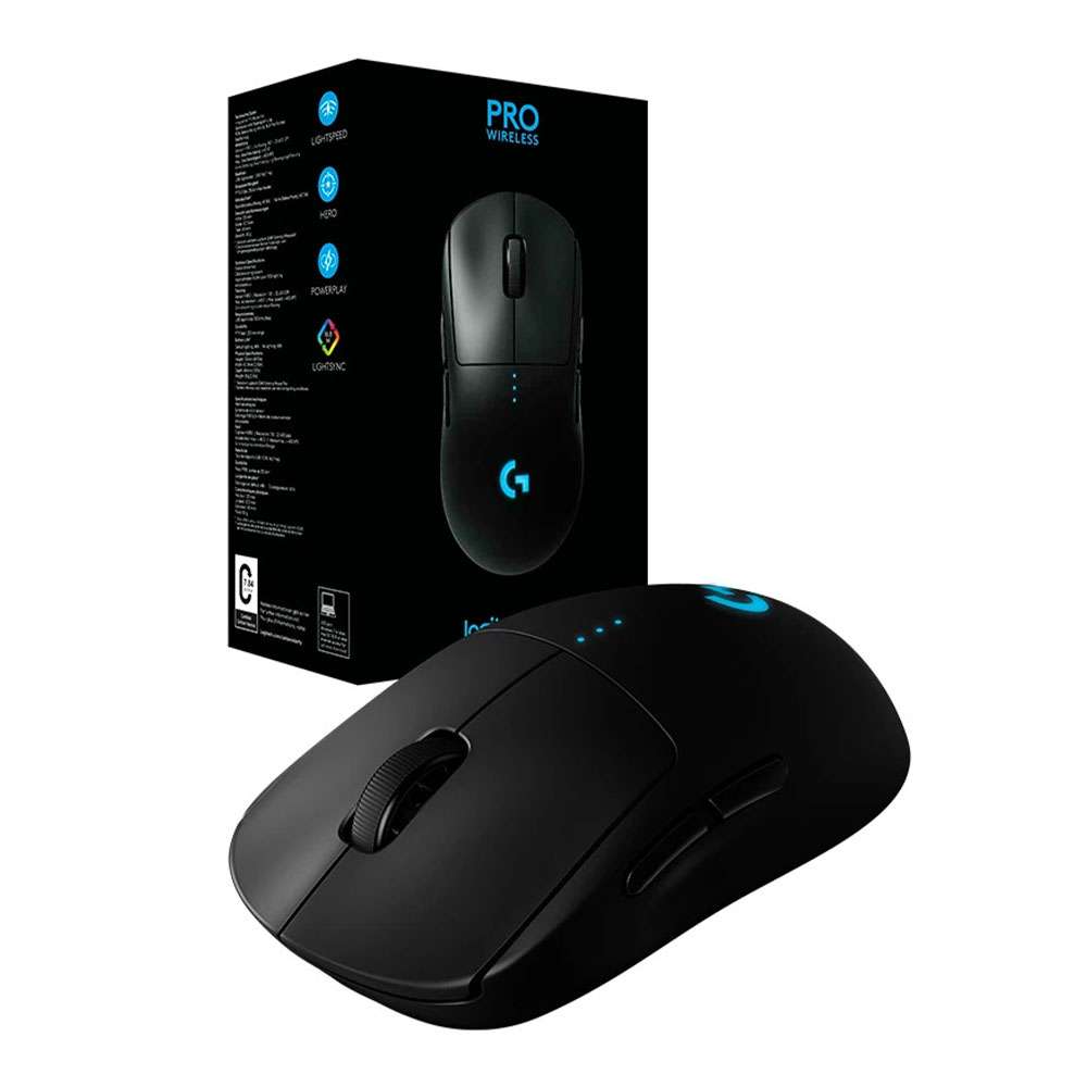 MOUSE LOGITECH G PRO LIGTHSPEED WIRELESS HERO 25K RGB BLACK